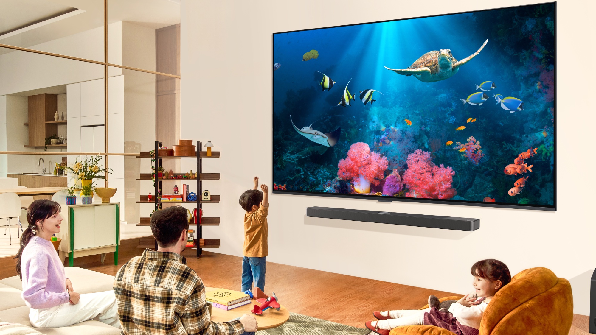 LG AI-powered TV displaying vibrant colors and sharp images.
