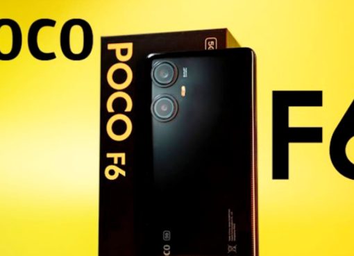 Poco F6 smartphone with sleek design and AMOLED display.