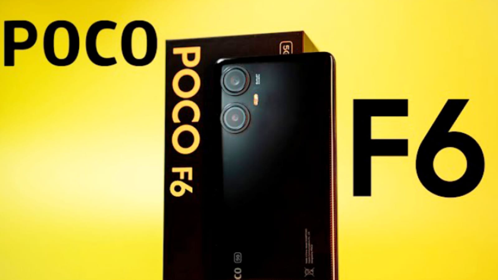 Poco F6 smartphone with sleek design and AMOLED display.